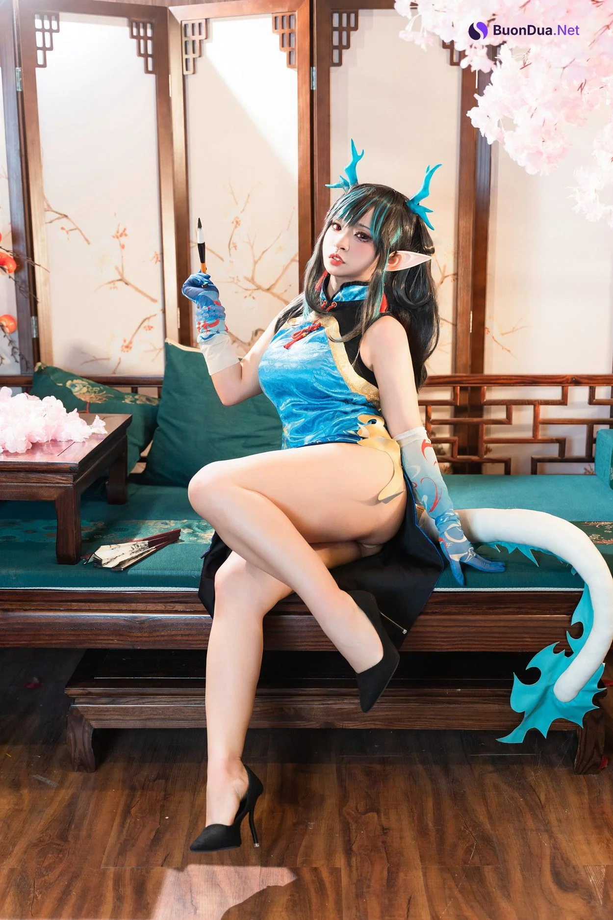 Cosplay 小和甜酒 & 橙风千雅 明日方舟年夕中式双人御守 Set.02 - Photo 7