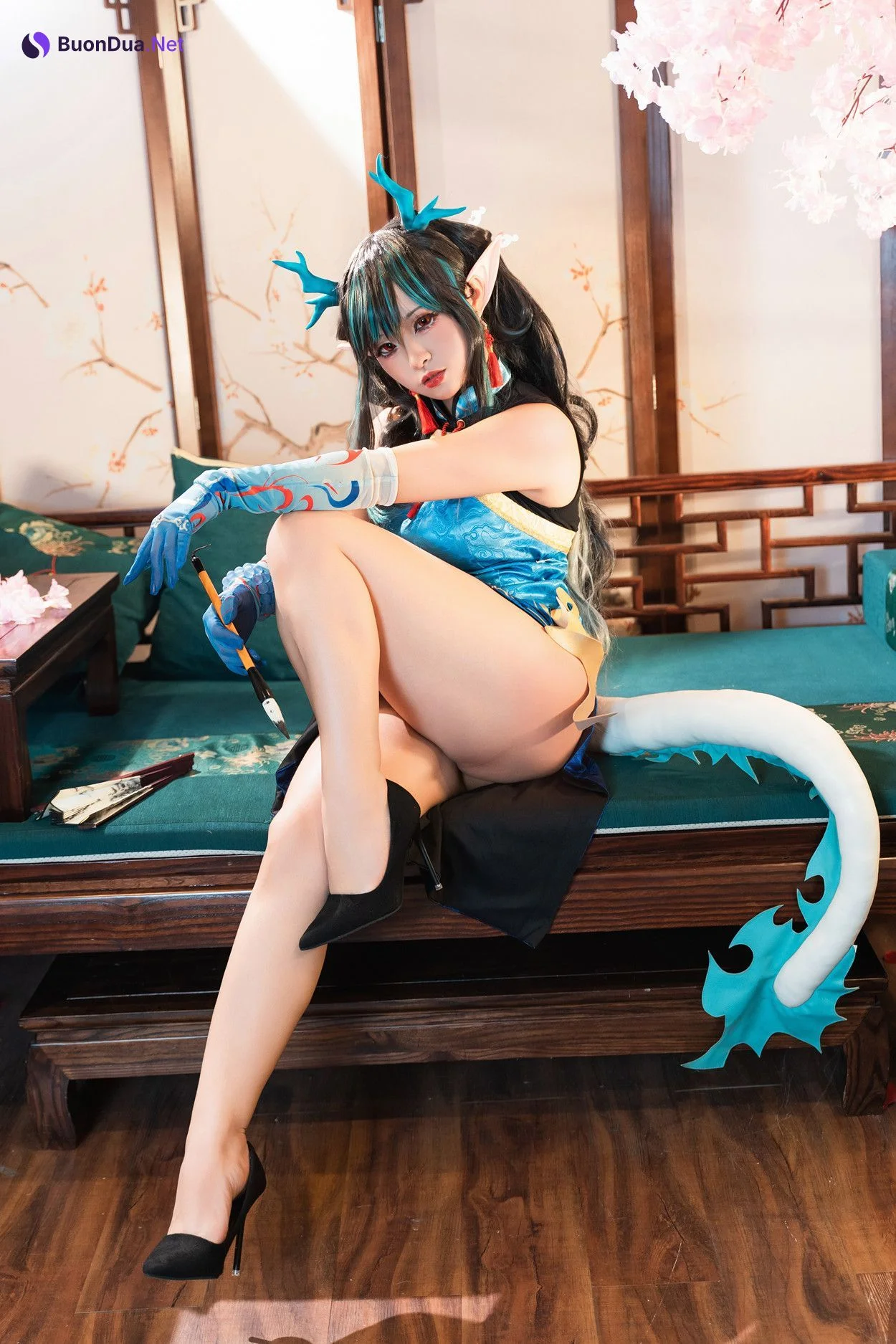 Cosplay 小和甜酒 & 橙风千雅 明日方舟年夕中式双人御守 Set.02 - Photo 8