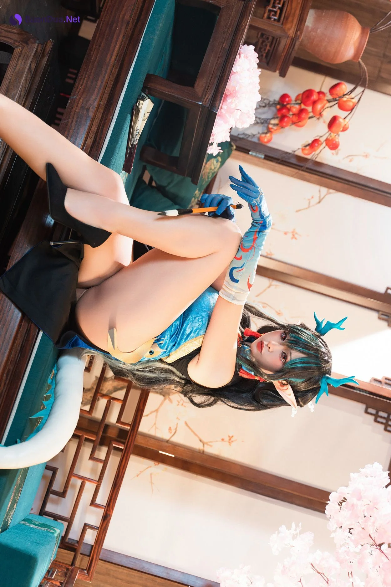 Cosplay 小和甜酒 & 橙风千雅 明日方舟年夕中式双人御守 Set.02 - Photo 9