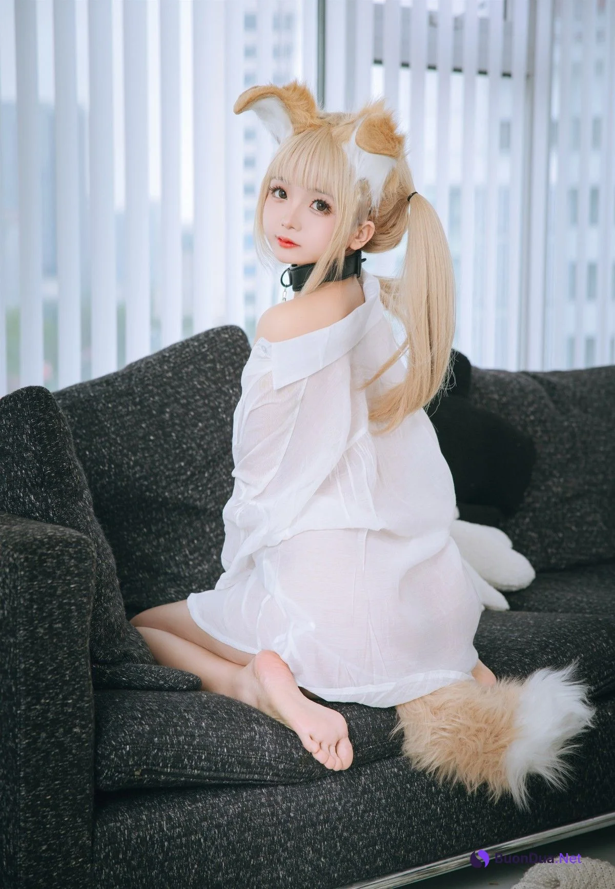 Cosplay 日奈娇 衬衫小狗 Set.02 - Photo 2