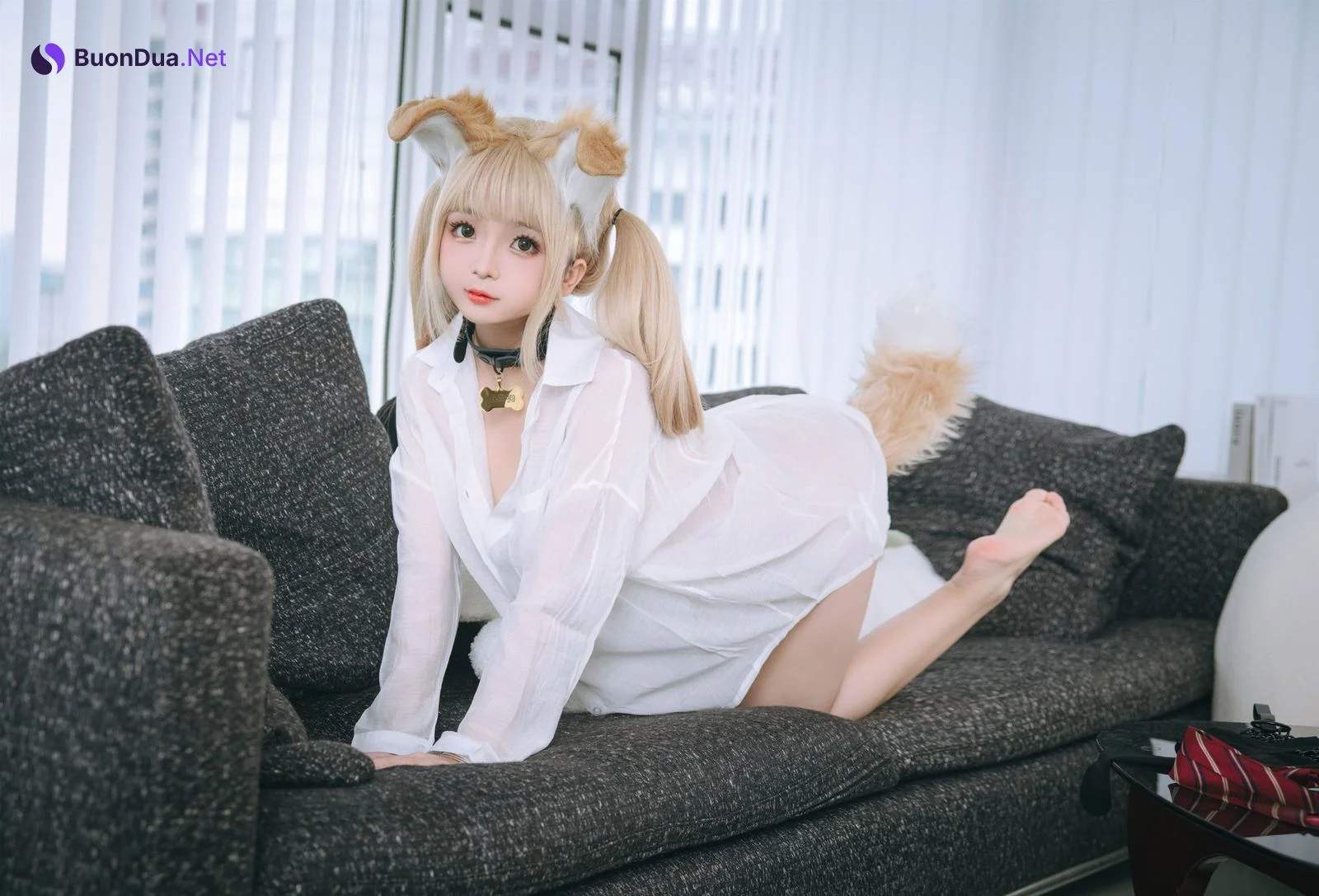 Cosplay 日奈娇 衬衫小狗 Set.02 - Photo 5