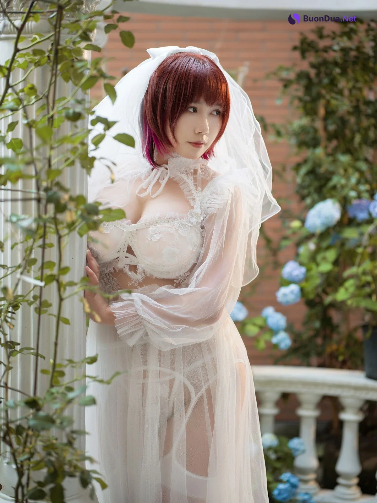 Cosplay 麻花麻花酱 黑白婚纱 Set.02 - Photo 4