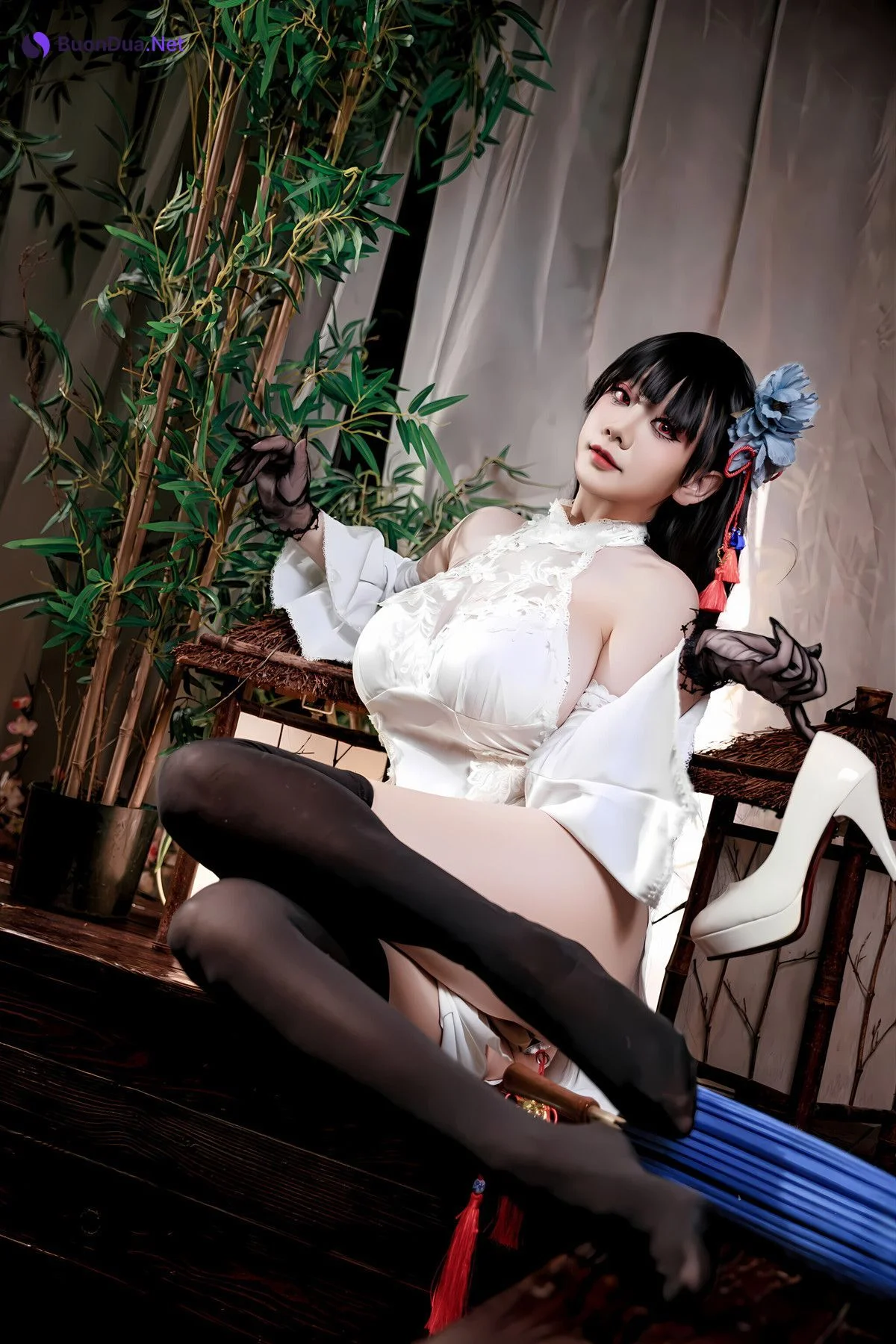 Cosplay 阿雪雪 – 碧蓝航线 逸仙 中式 Set.02 - Photo 14
