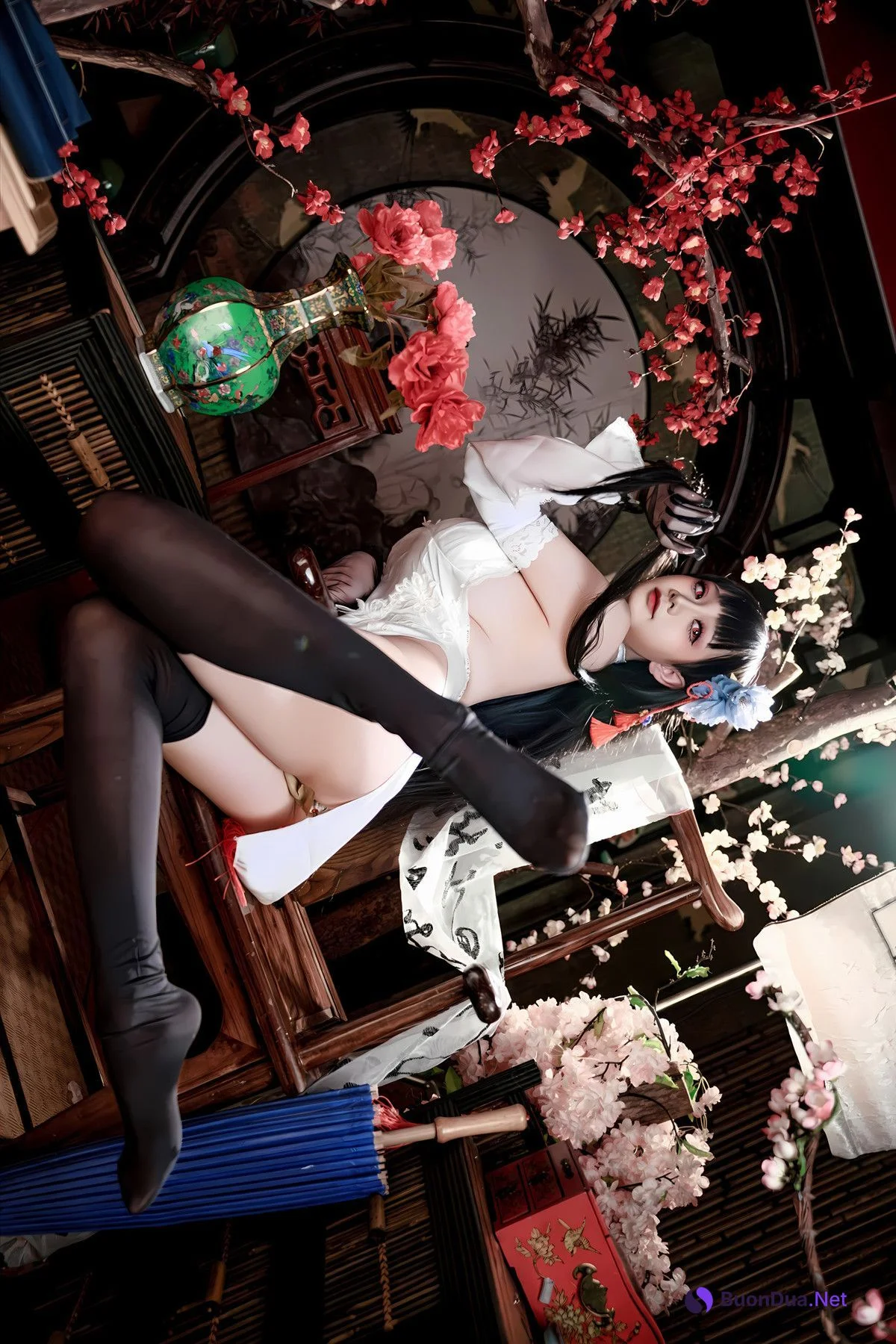Cosplay 阿雪雪 – 碧蓝航线 逸仙 中式 Set.02 - Photo 2