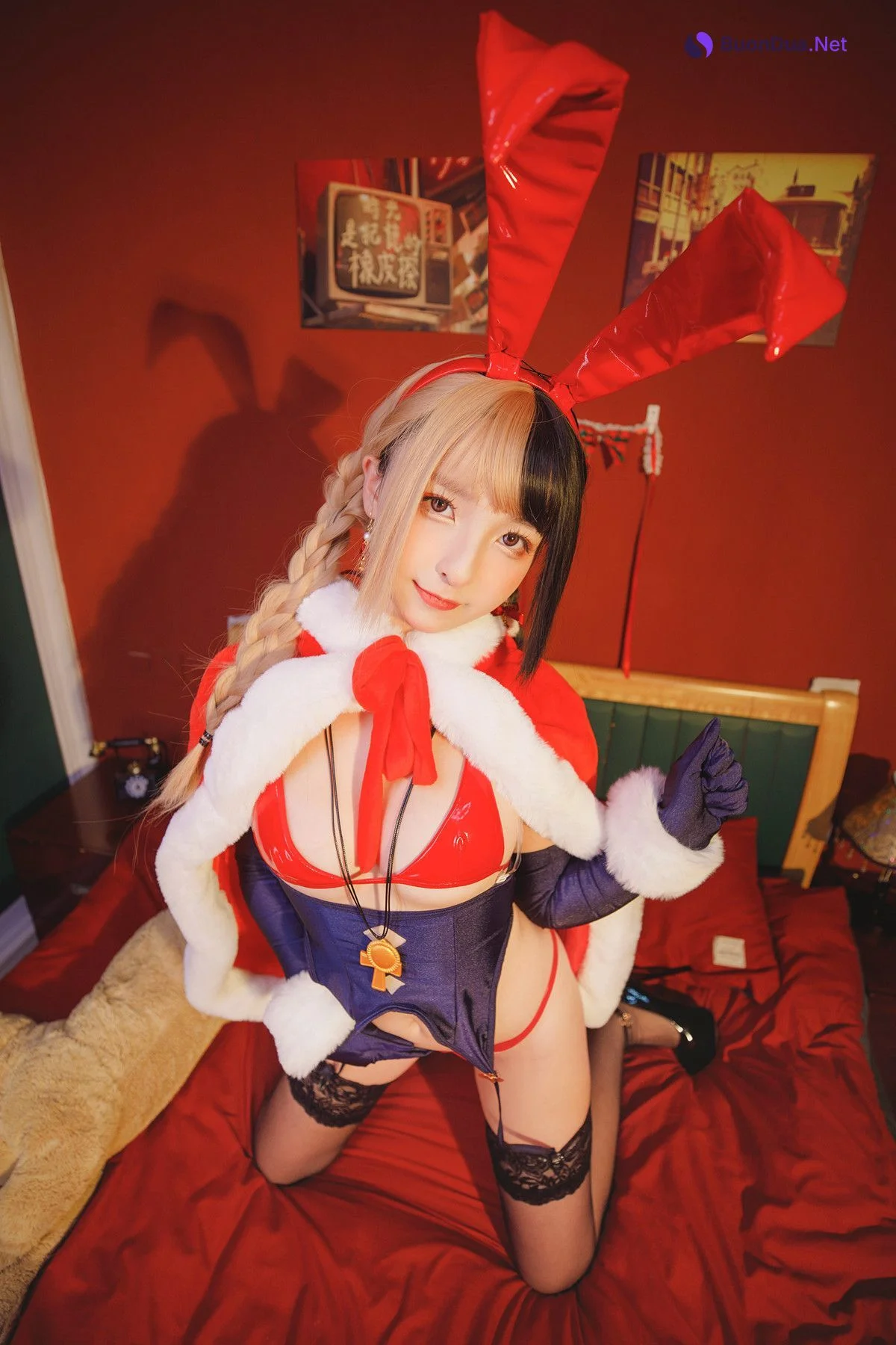 Cosplay 神楽坂真冬 绝对企画-圣诞小鹿《鹿の恩返し》 Set.02 - Photo 4