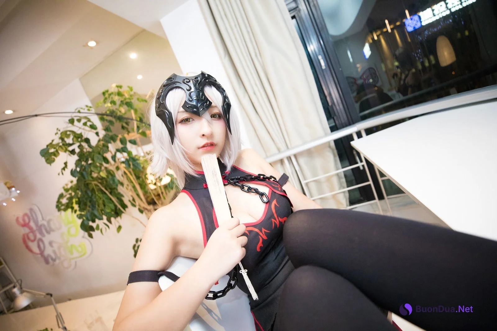 Cosplay 神楽坂真冬 电子相册-旗袍黑贞 Set.02 - Photo 2