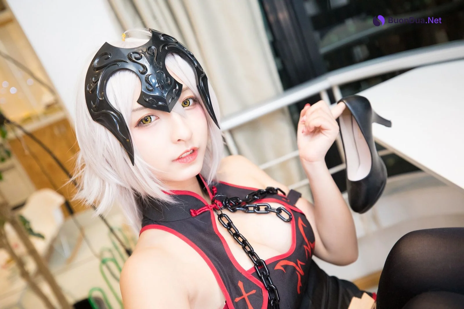 Cosplay 神楽坂真冬 电子相册-旗袍黑贞 Set.02 - Photo 8