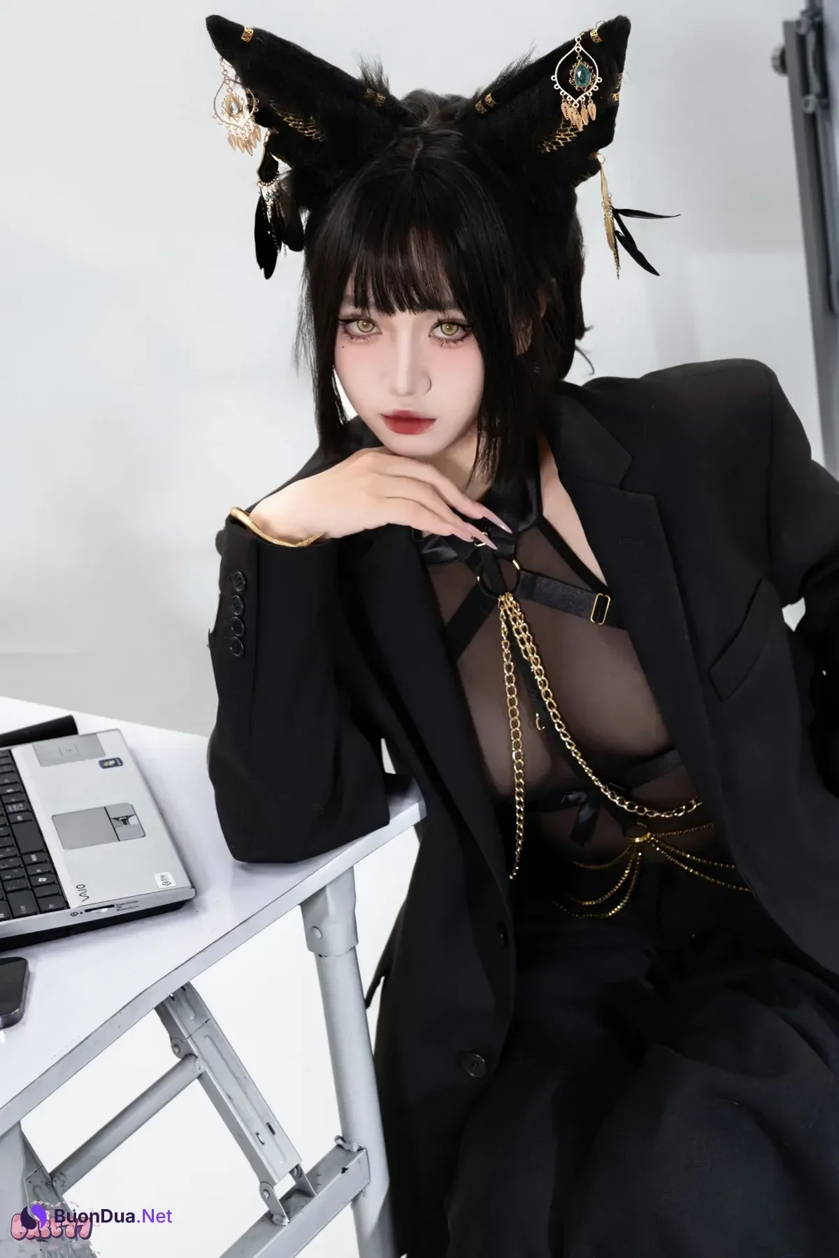Cosplay 柒柒要乖哦 – 黑·阿努比斯 Set.02 - Photo 10