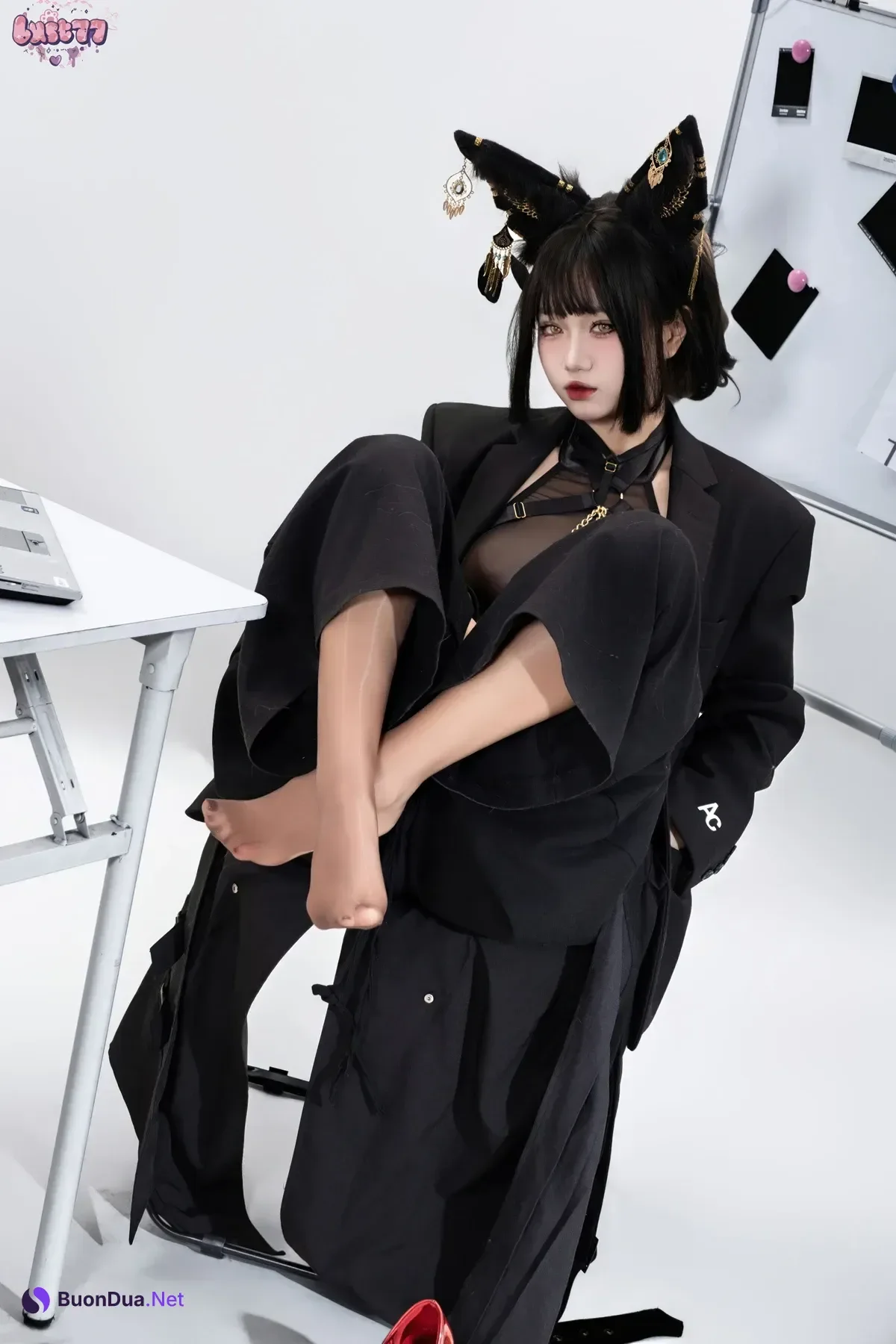 Cosplay 柒柒要乖哦 – 黑·阿努比斯 Set.02 - Photo 11