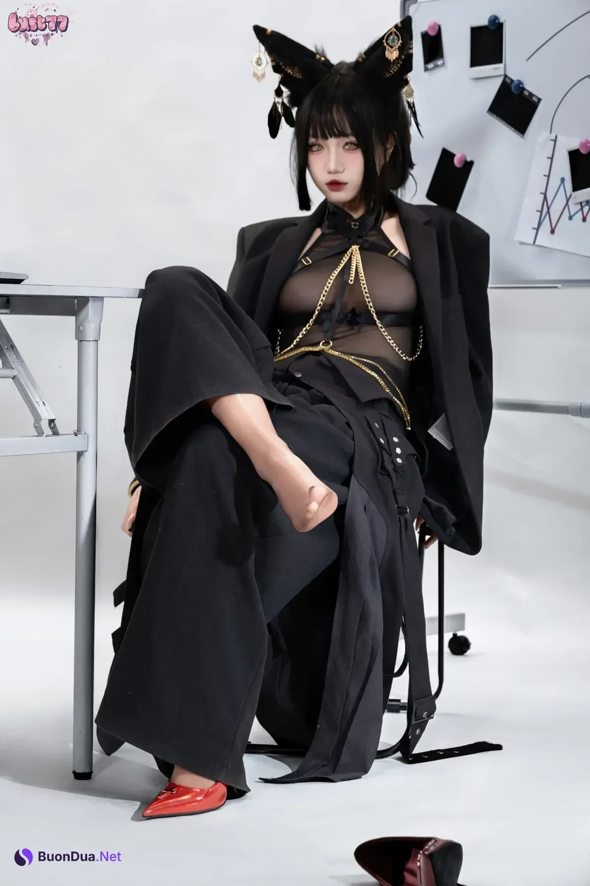 Cosplay 柒柒要乖哦 – 黑·阿努比斯 Set.02 - Photo 13