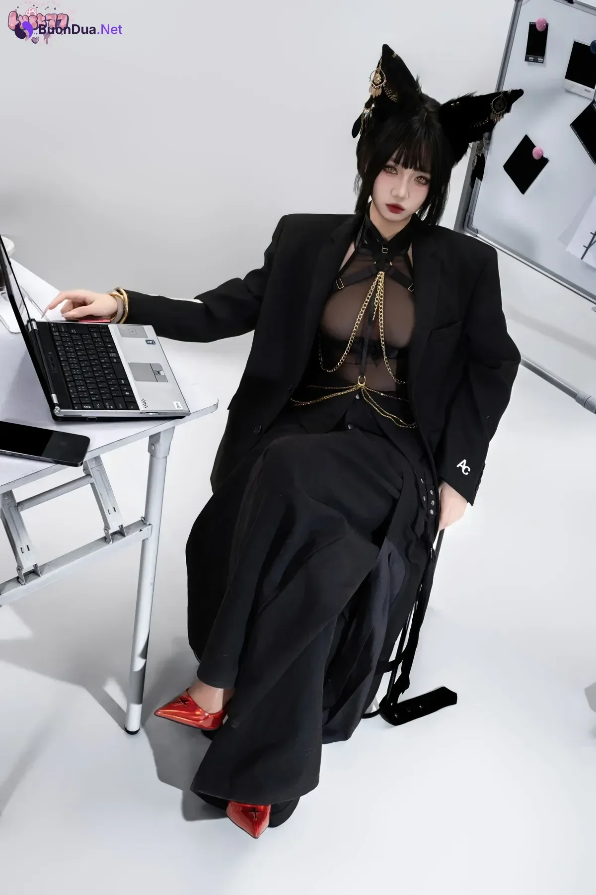 Cosplay 柒柒要乖哦 – 黑·阿努比斯 Set.02 - Photo 15