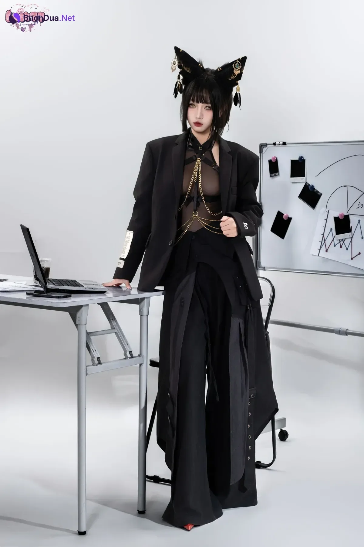 Cosplay 柒柒要乖哦 – 黑·阿努比斯 Set.02 - Photo 3