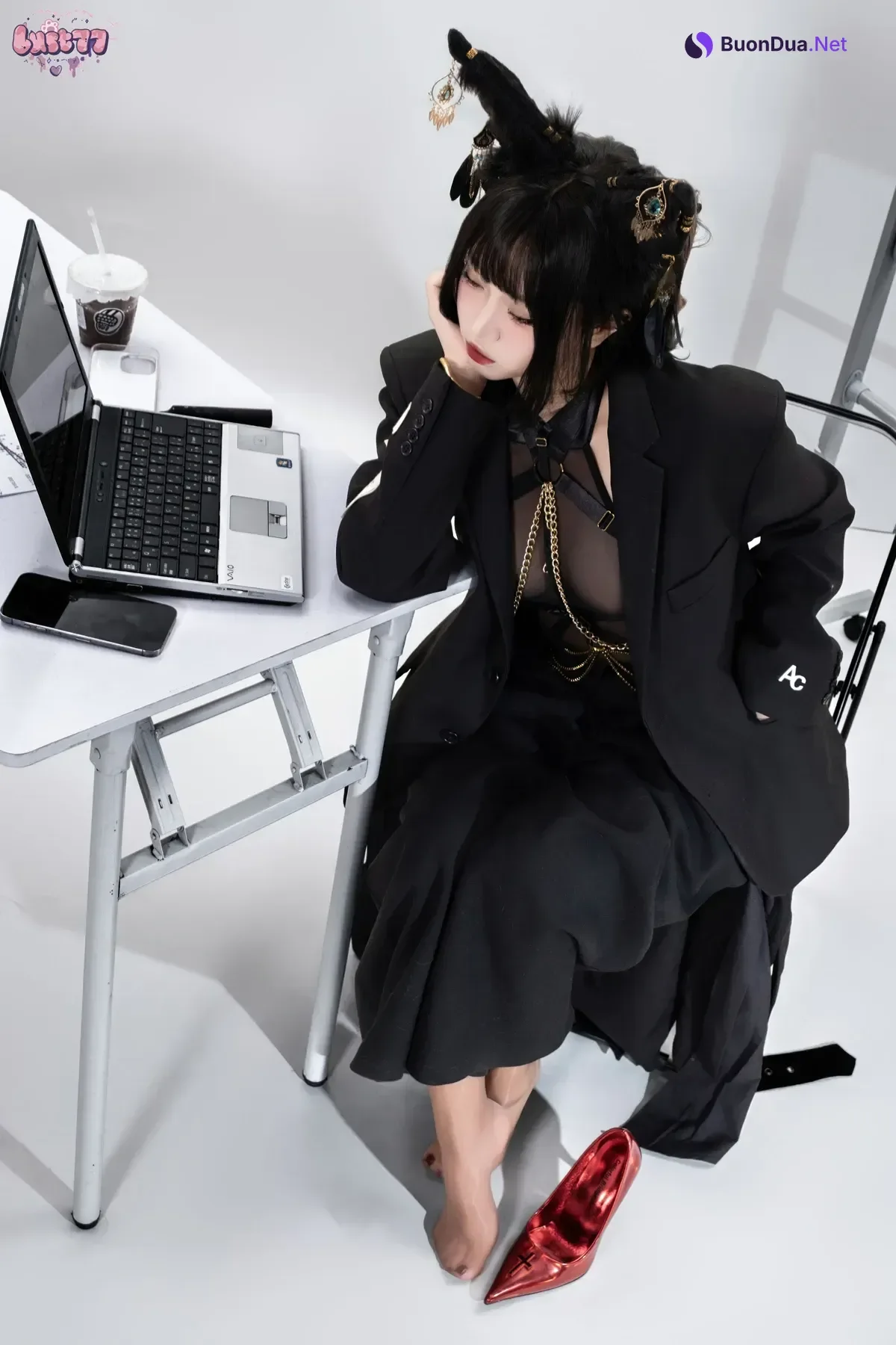 Cosplay 柒柒要乖哦 – 黑·阿努比斯 Set.02 - Photo 8