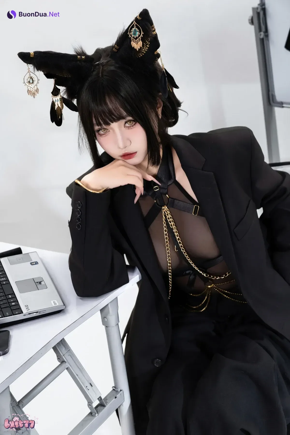 Cosplay 柒柒要乖哦 – 黑·阿努比斯 Set.02 - Photo 9