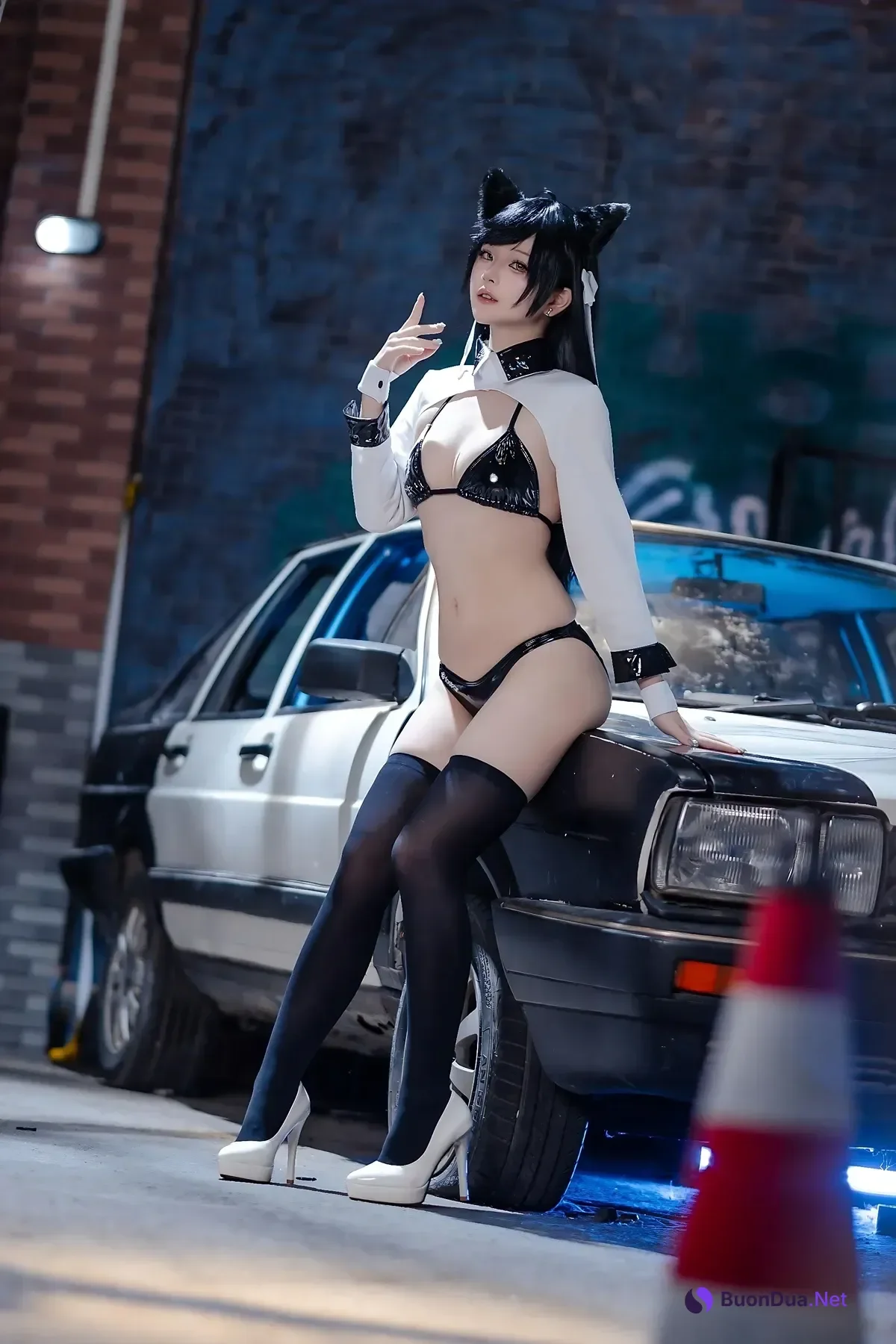 Cosplay 屿鱼 – 碧蓝航线 爱宕赛车服 Set.02 - Photo 10