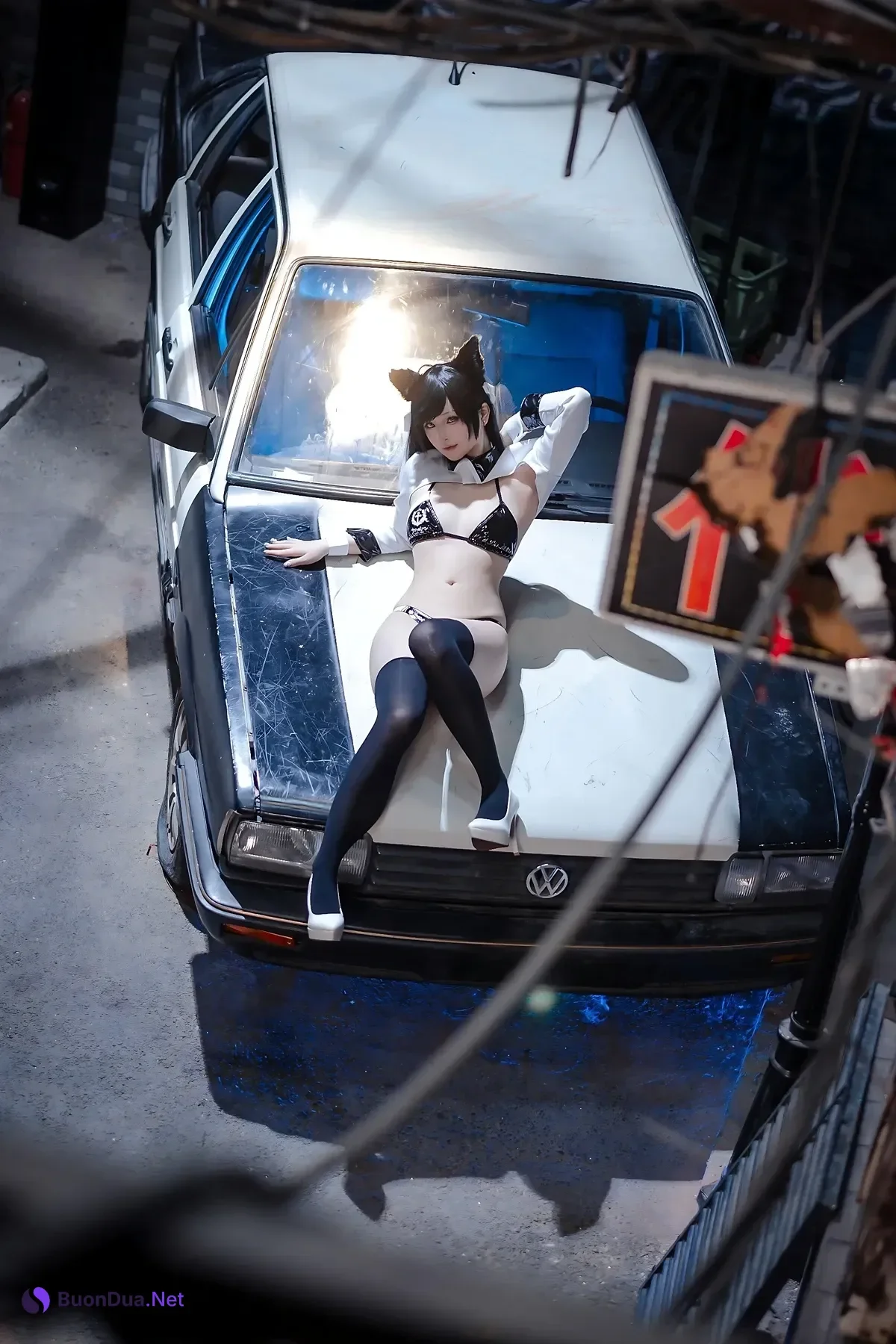 Cosplay 屿鱼 – 碧蓝航线 爱宕赛车服 Set.02 - Photo 14