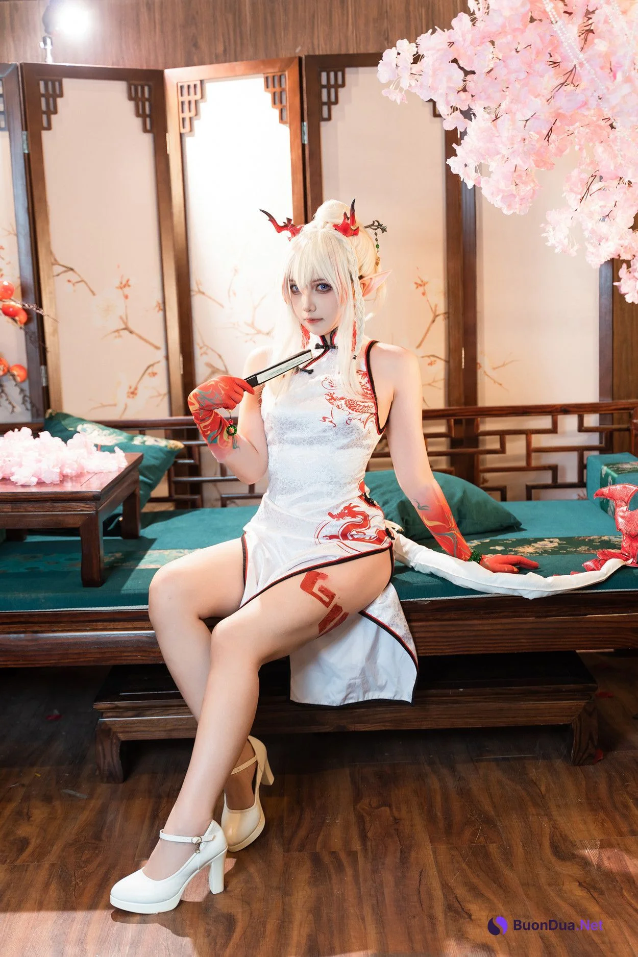 Cosplay 小和甜酒 & 橙风千雅 明日方舟年夕中式双人御守 Set.03 - Photo 15