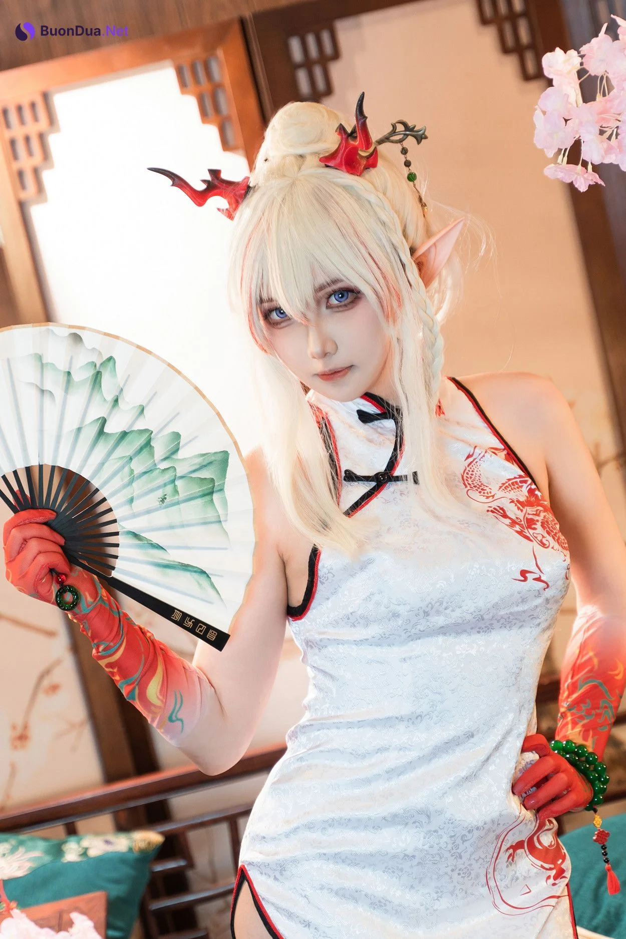 Cosplay 小和甜酒 & 橙风千雅 明日方舟年夕中式双人御守 Set.03 - Photo 17