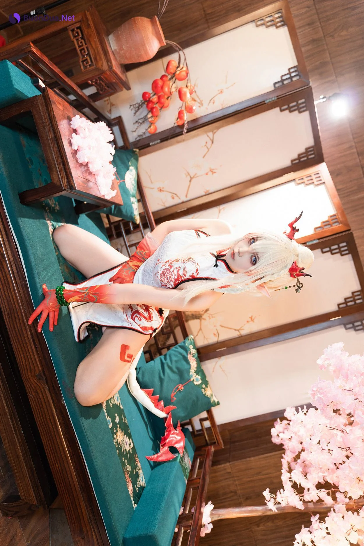 Cosplay 小和甜酒 & 橙风千雅 明日方舟年夕中式双人御守 Set.03 - Photo 20