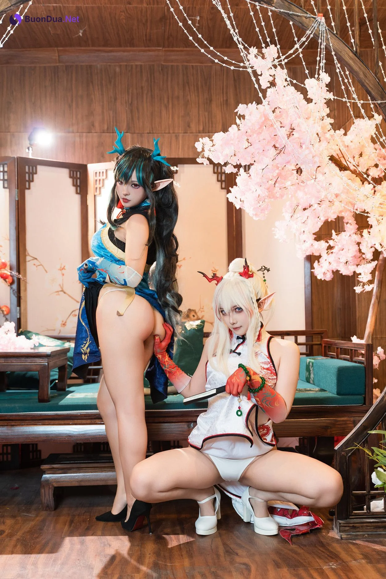 Cosplay 小和甜酒 & 橙风千雅 明日方舟年夕中式双人御守 Set.03 - Photo 5
