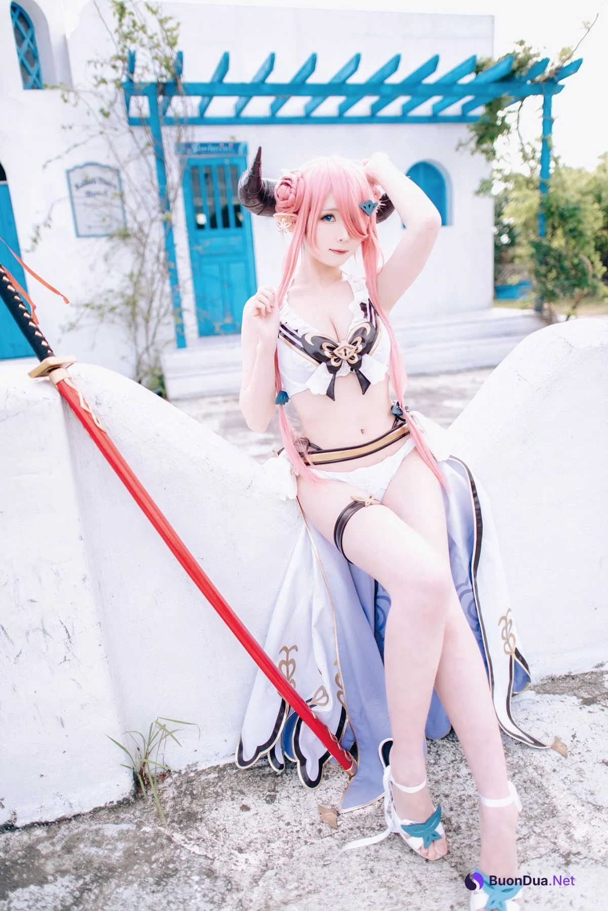 Cosplay 霜月shimo 碧蓝幻想 娜尔梅亚 Set.01 - Photo 14
