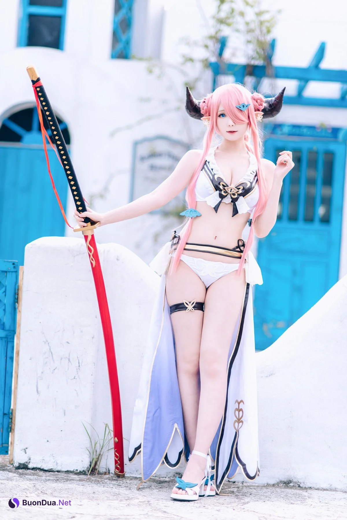 Cosplay 霜月shimo 碧蓝幻想 娜尔梅亚 Set.01 - Photo 19