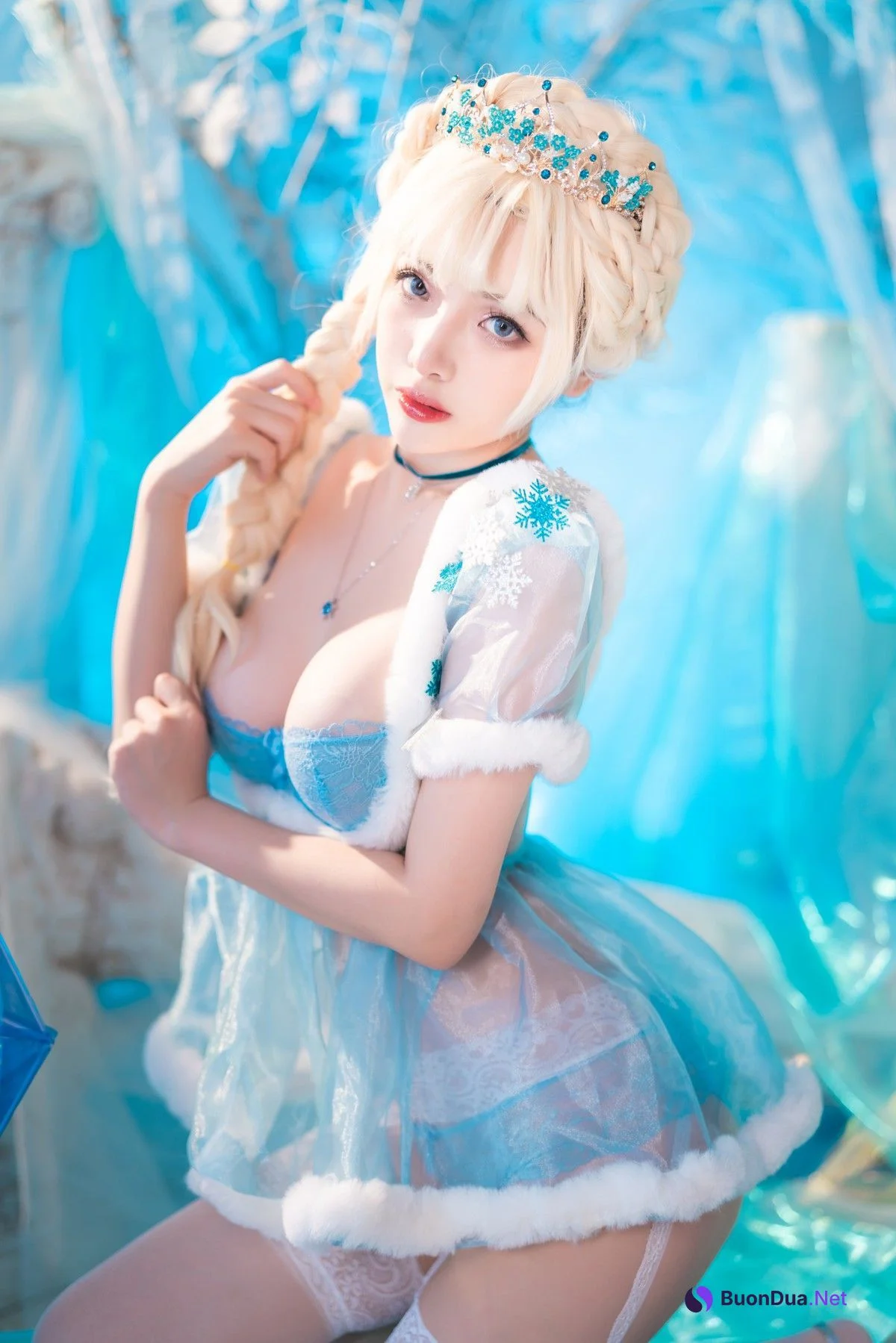 雯妹 Cosplay 冰雪 Snow Ice - Photo 10