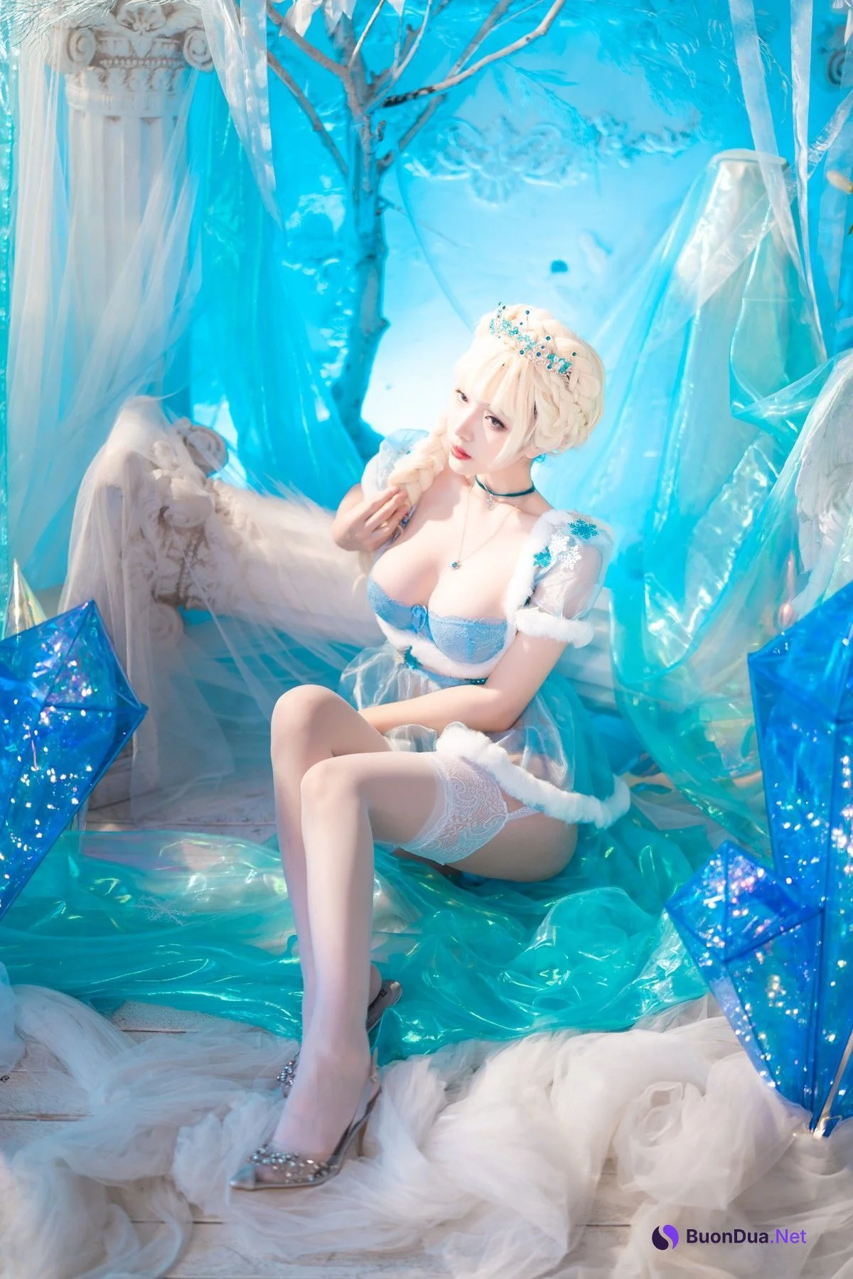 雯妹 Cosplay 冰雪 Snow Ice - Photo 11
