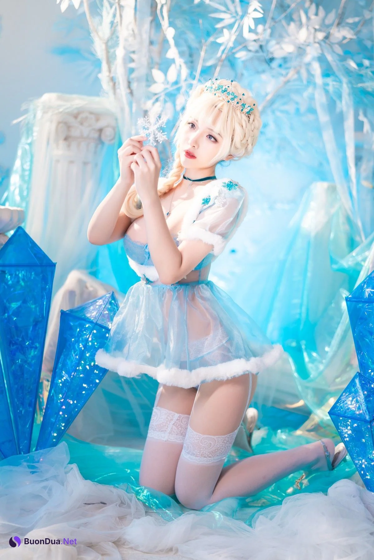 雯妹 Cosplay 冰雪 Snow Ice - Photo 13
