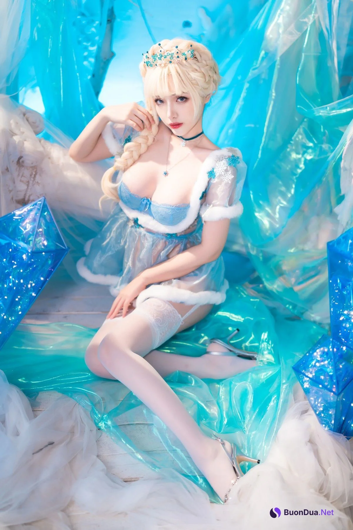 雯妹 Cosplay 冰雪 Snow Ice - Photo 15