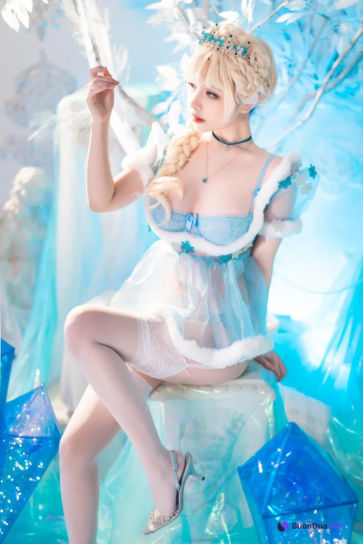 雯妹 Cosplay 冰雪 Snow Ice - Photo 19