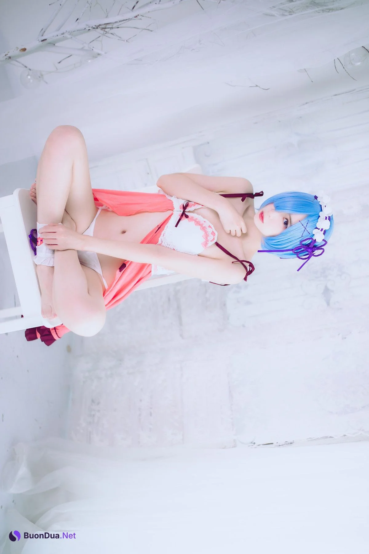 Cosplay 疯猫ss 蕾姆 - 写真 13