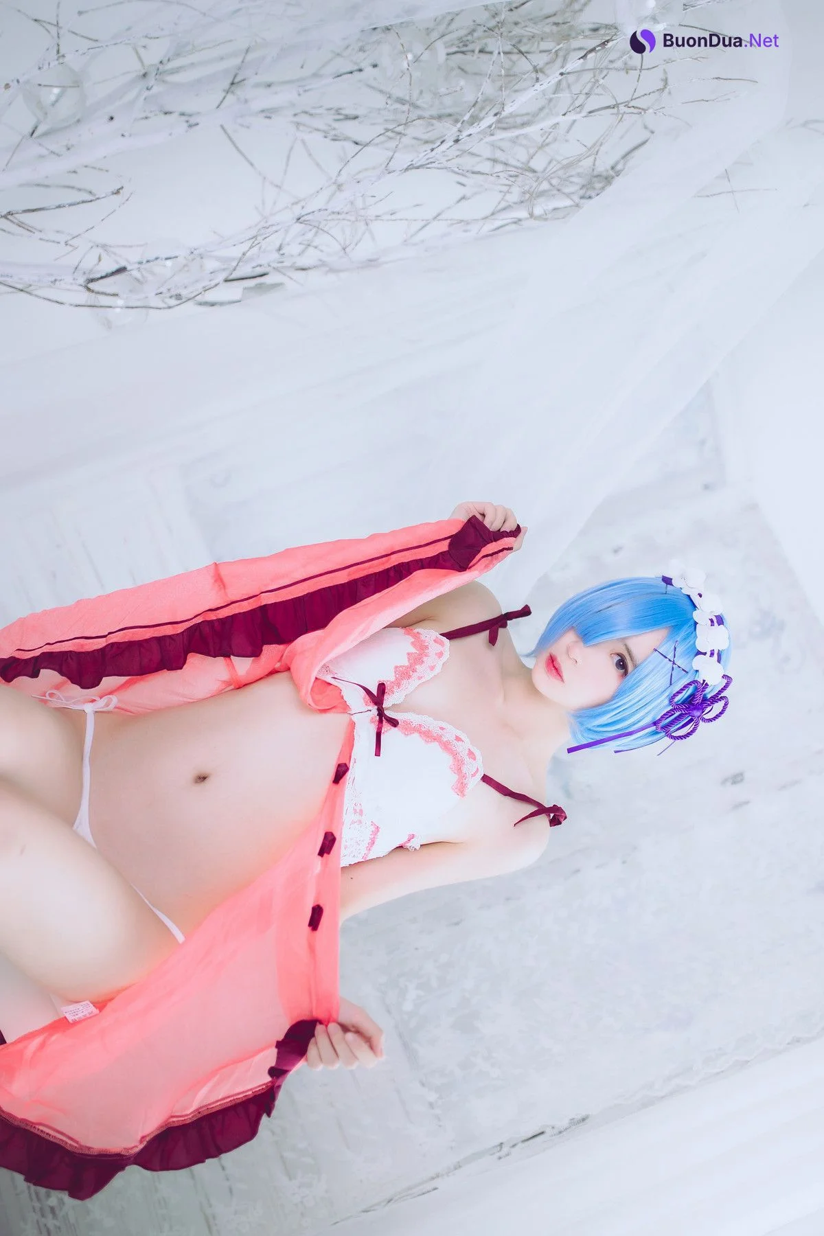 Cosplay 疯猫ss 蕾姆 - 写真 14