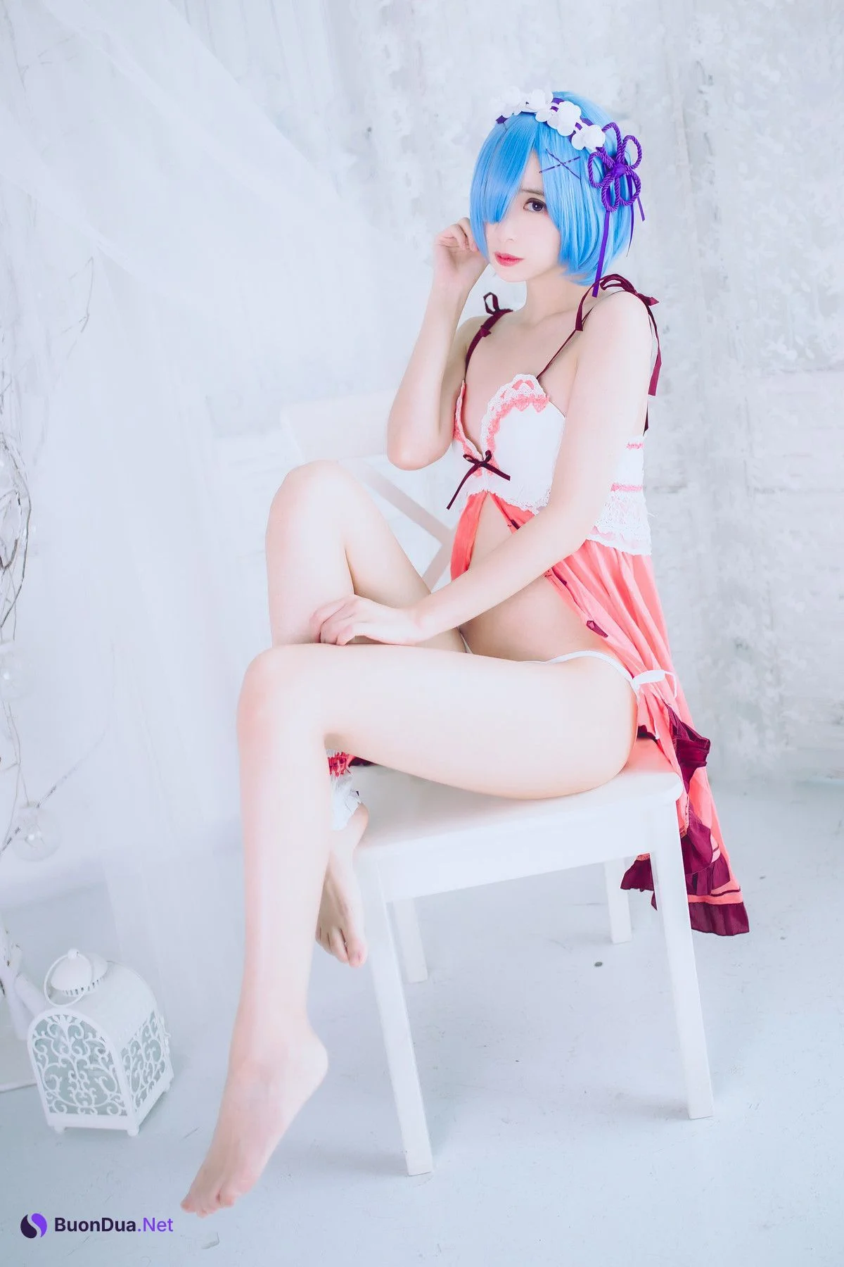 Cosplay 疯猫ss 蕾姆 - 写真 16