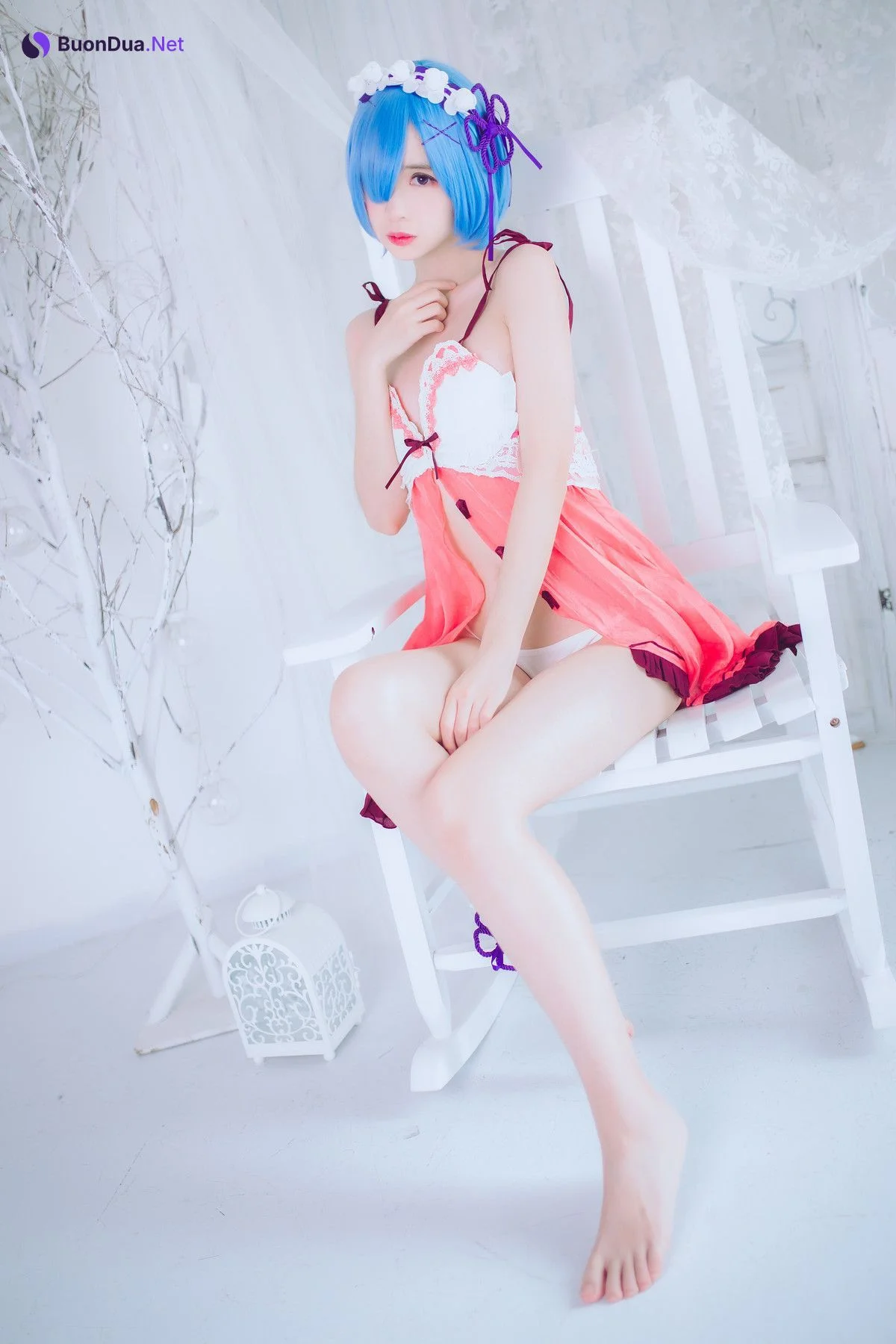Cosplay 疯猫ss 蕾姆 - 写真 2