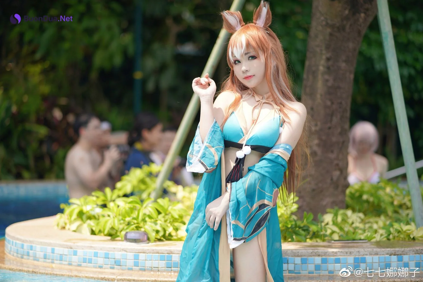 七七娜娜子 Cosplay 希娜吧 ​​​Swimsuit Ver - Photo 10