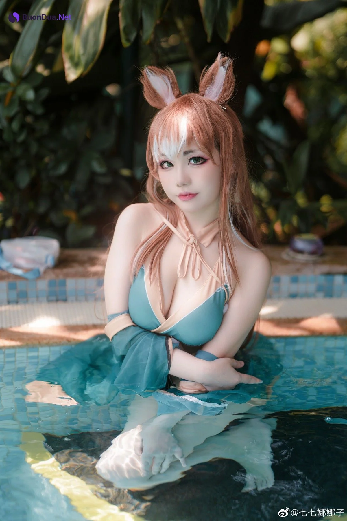 七七娜娜子 Cosplay 希娜吧 ​​​Swimsuit Ver - Photo 15