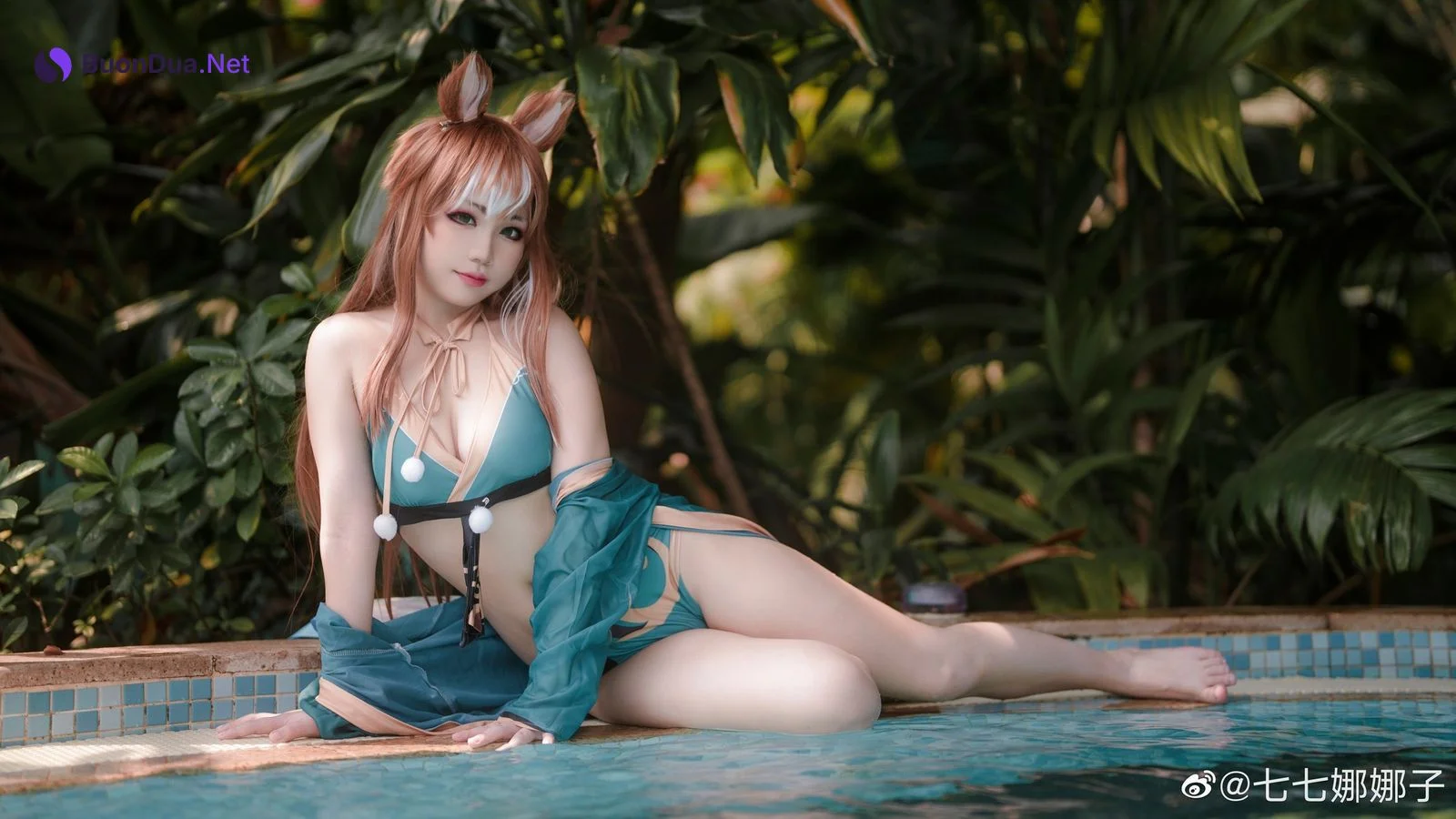 七七娜娜子 Cosplay 希娜吧 ​​​Swimsuit Ver - Photo 17