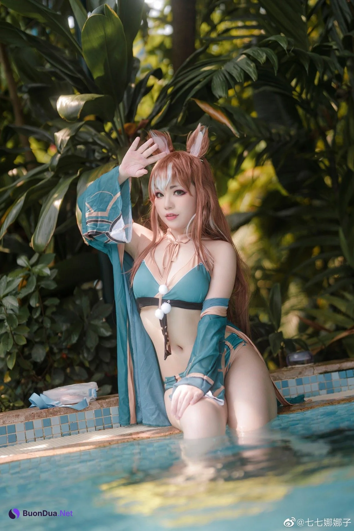 七七娜娜子 Cosplay 希娜吧 ​​​Swimsuit Ver - Photo 18