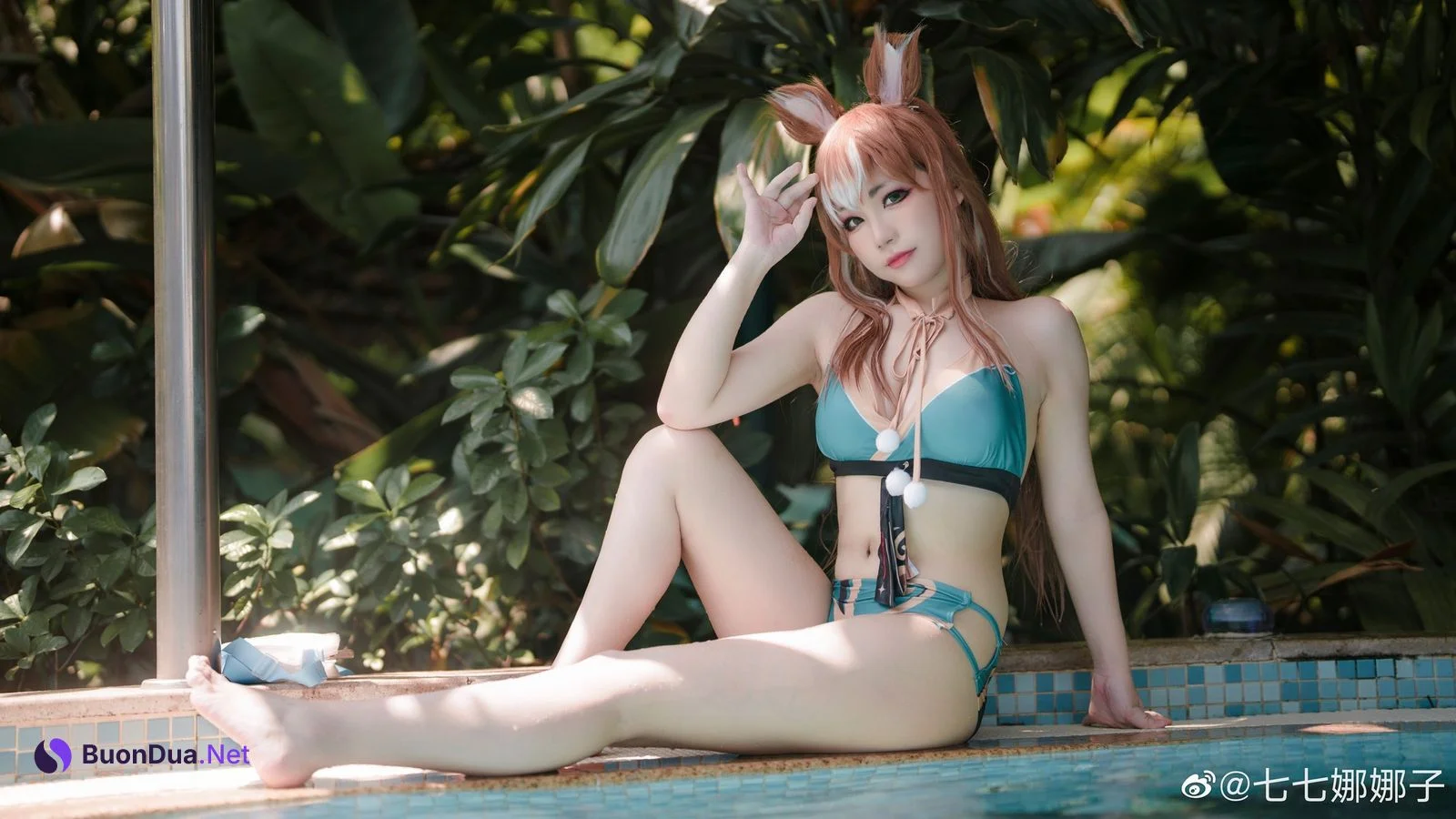 七七娜娜子 Cosplay 希娜吧 ​​​Swimsuit Ver - Photo 19