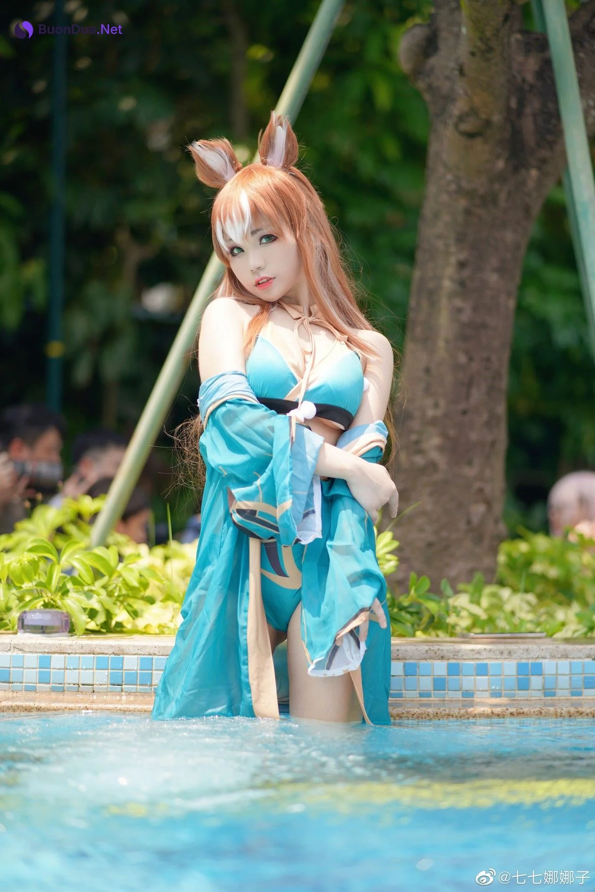 七七娜娜子 Cosplay 希娜吧 ​​​Swimsuit Ver - Photo 5