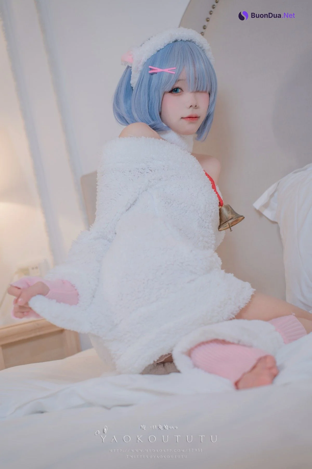 Cosplay 黏黏团子兔 T3特典 蕾姆咩咩 - Photo 14