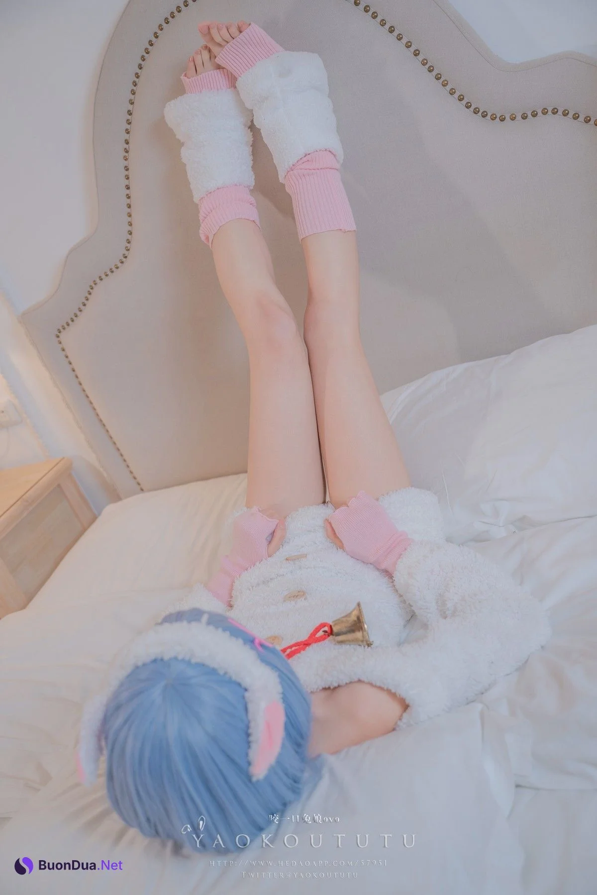 Cosplay 黏黏团子兔 T3特典 蕾姆咩咩 - Photo 15