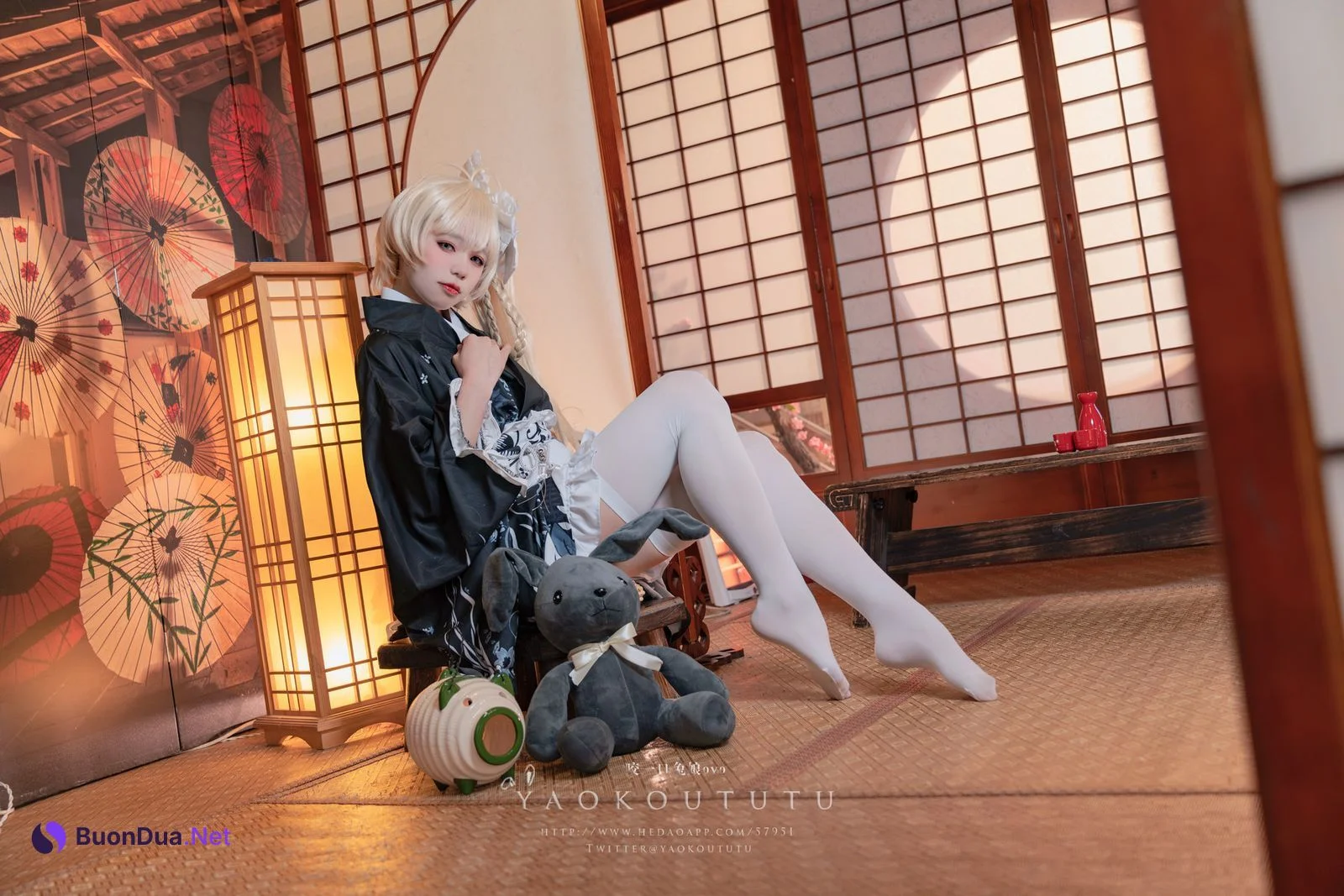 Cosplay 黏黏团子兔 六月T3专属特典 『穹妹浴衣』 - Photo 10