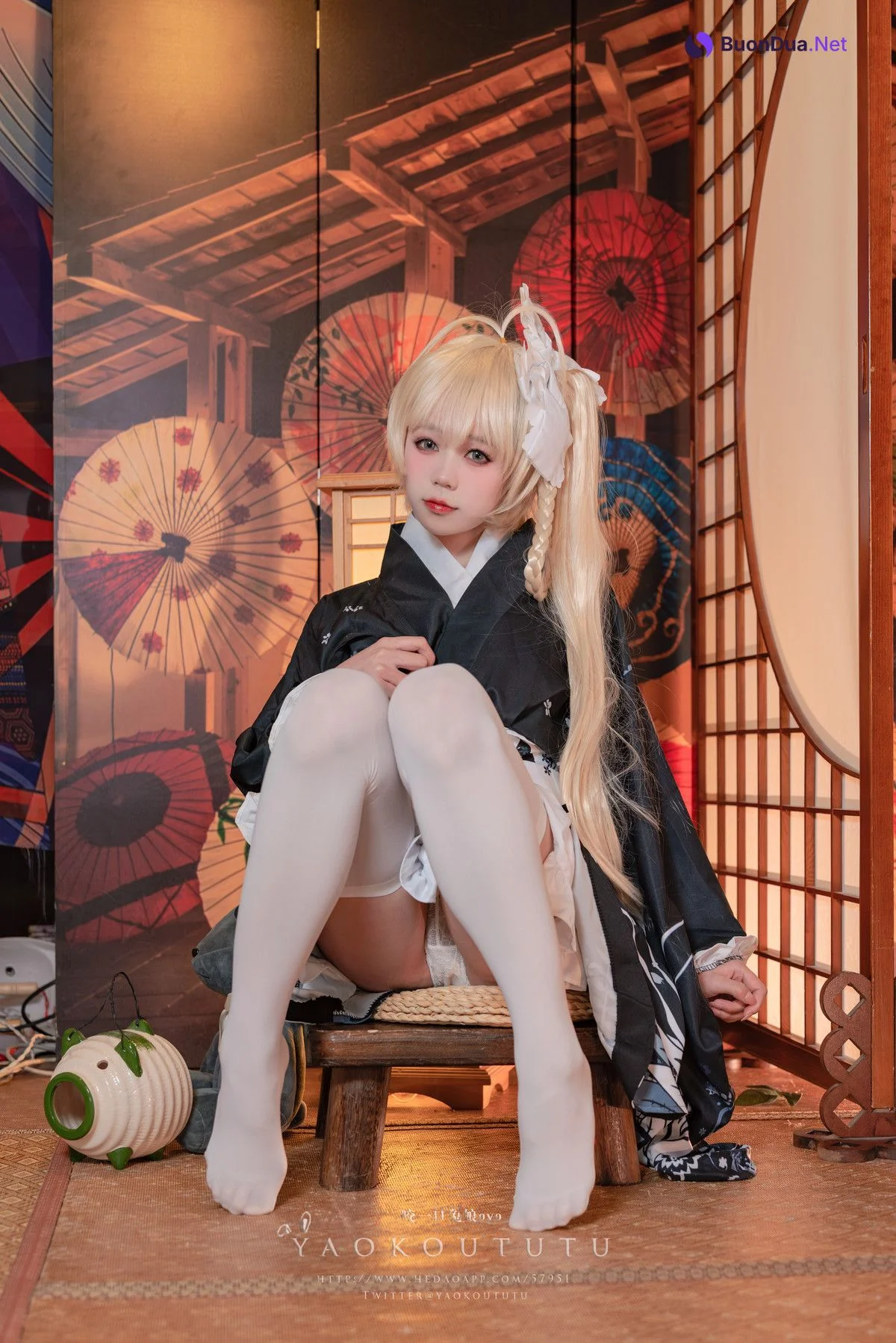 Cosplay 黏黏团子兔 六月T3专属特典 『穹妹浴衣』 - Photo 15