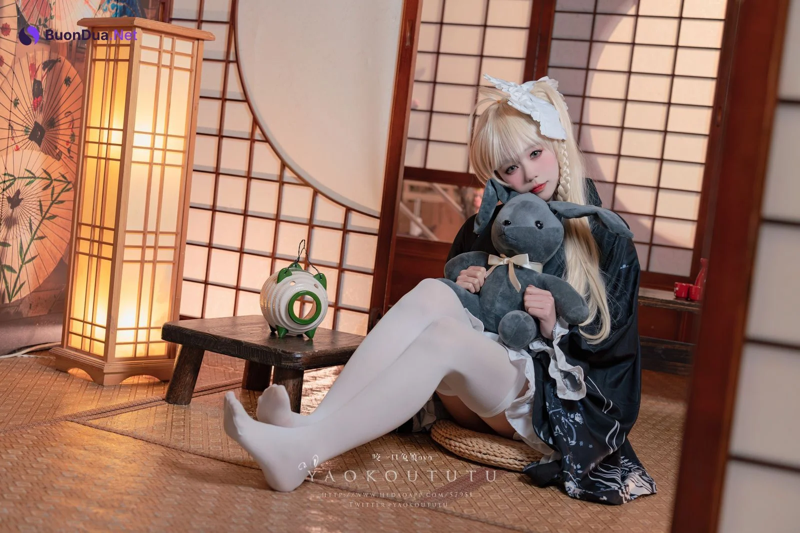 Cosplay 黏黏团子兔 六月T3专属特典 『穹妹浴衣』 - Photo 2