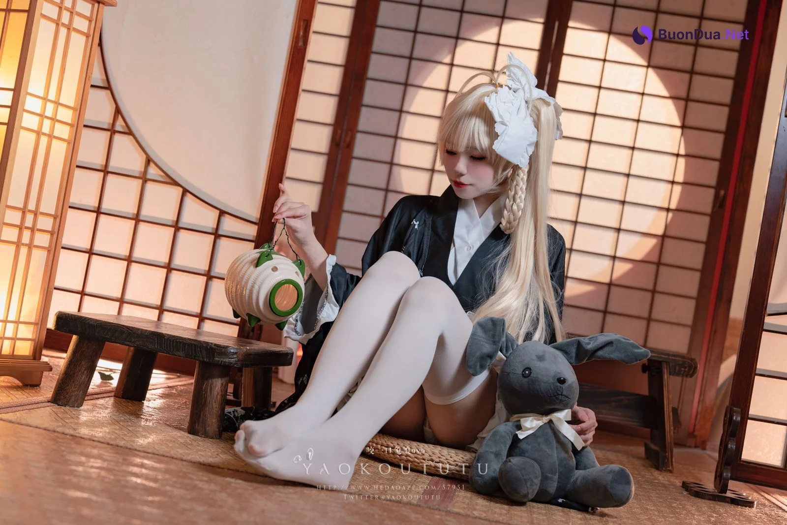 Cosplay 黏黏团子兔 六月T3专属特典 『穹妹浴衣』 - Photo 3