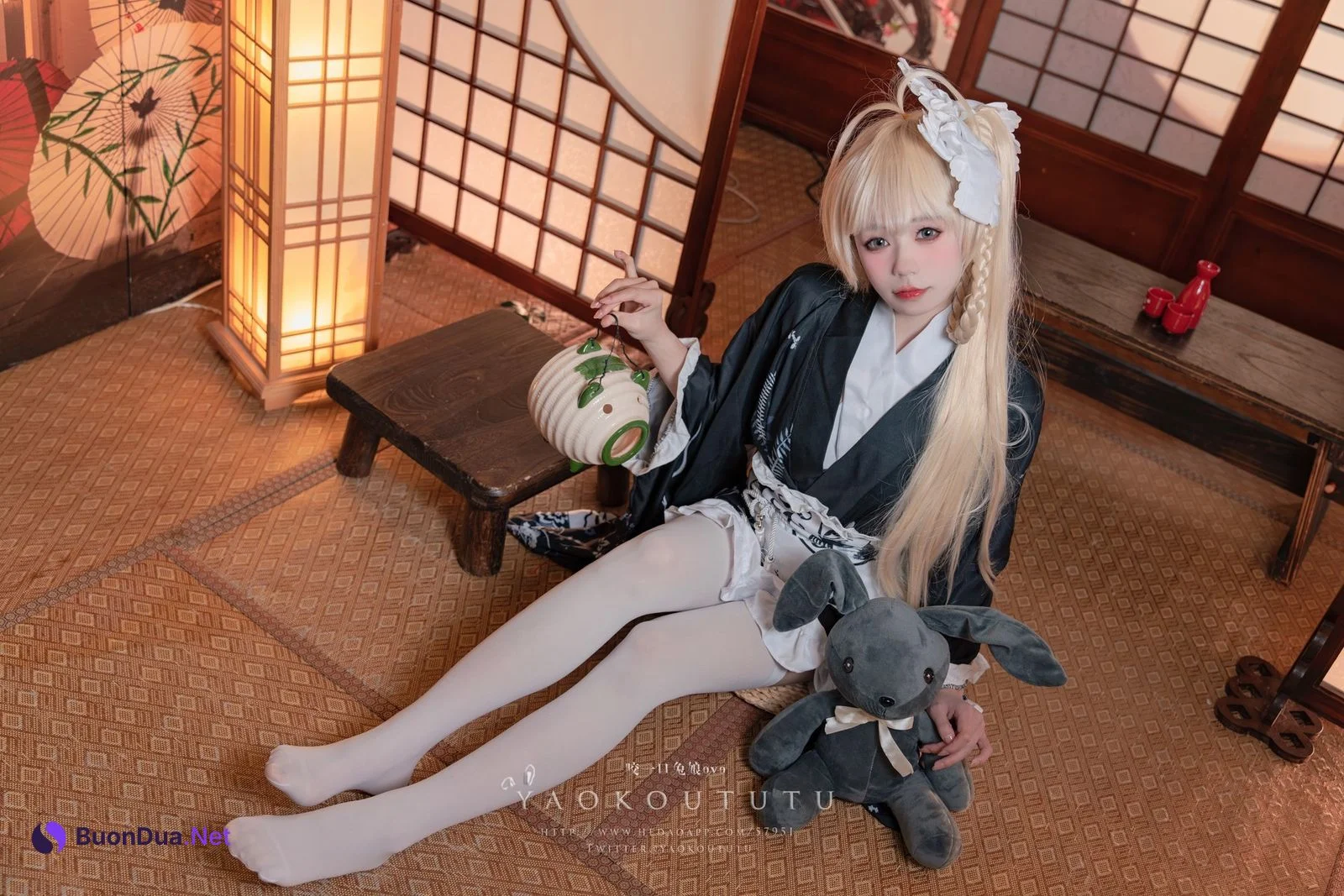 Cosplay 黏黏团子兔 六月T3专属特典 『穹妹浴衣』 - Photo 4