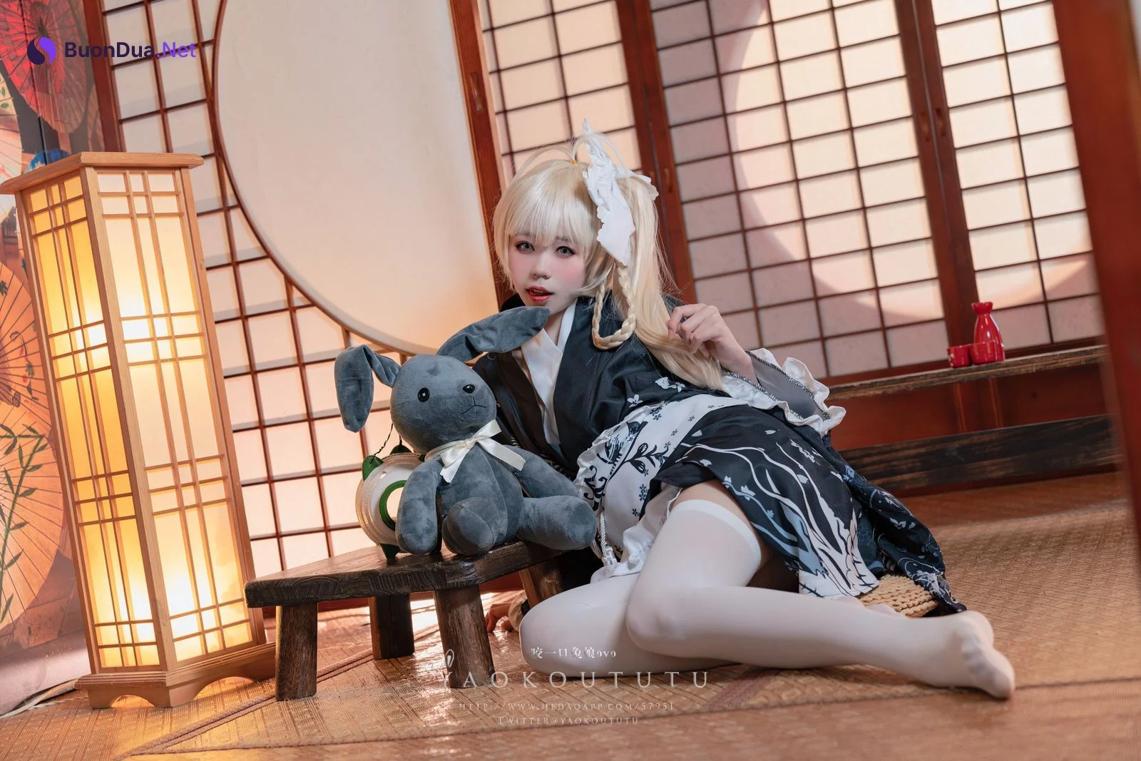 Cosplay 黏黏团子兔 六月T3专属特典 『穹妹浴衣』 - Photo 6