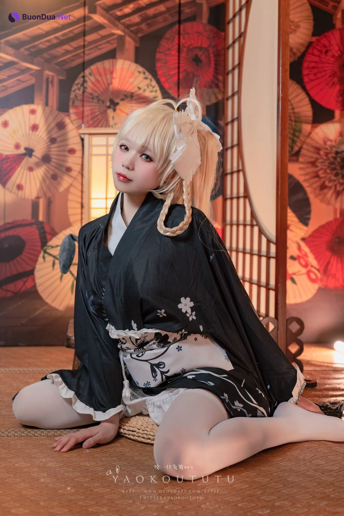 Cosplay 黏黏团子兔 六月T3专属特典 『穹妹浴衣』 - Photo 9